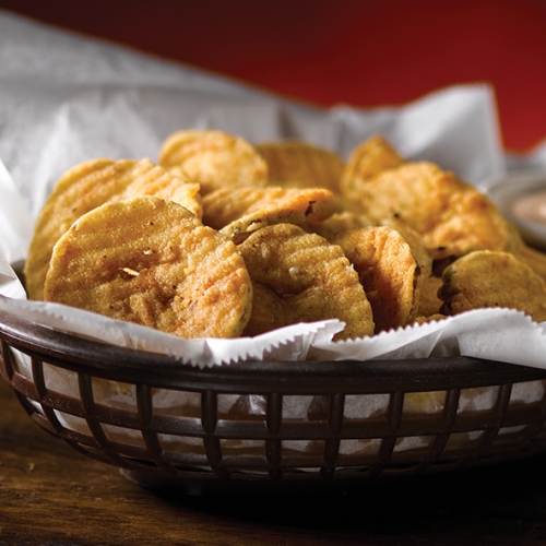 Basket of fried pickles